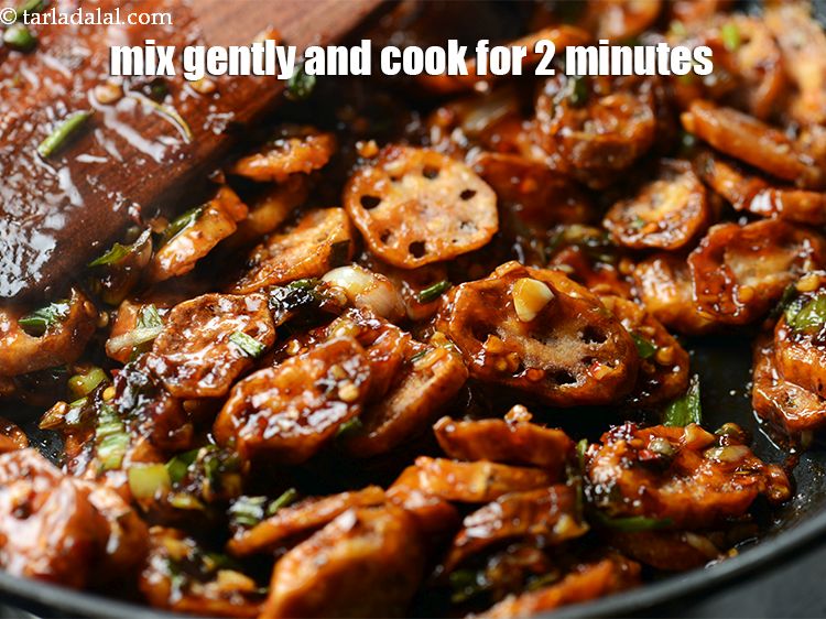 Step 25 – Mix gently and cook on a medium flame for 2 minutes, while stirring occasionally.&nbsp;