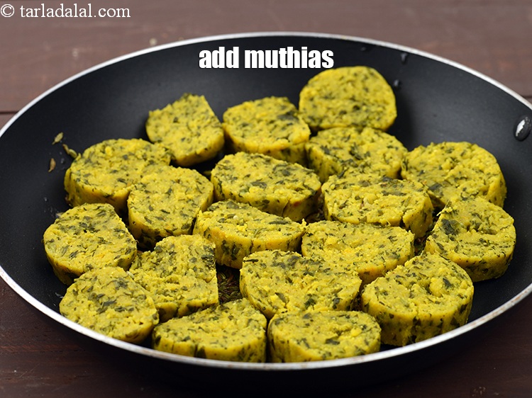 Step 23 – Add the muthias.