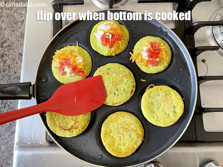 Step 24 – When cooked on one side, turn it over and cook on the other side for …