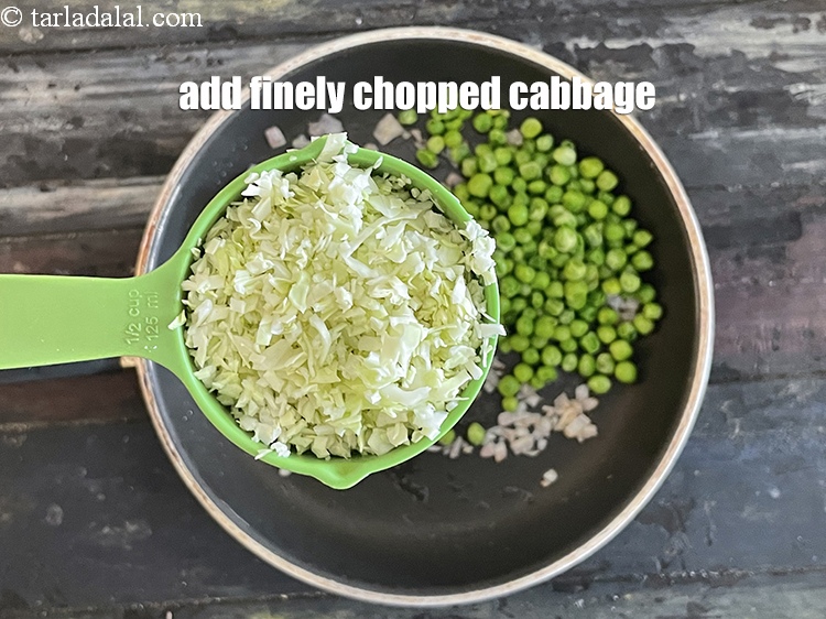 Step 24 – Add&nbsp;<meta charset="UTF-8" />1/2 cup&nbsp;finely&nbsp;<a href="glossary-chopped-cabbage-781i">chopped cabbage</a>.