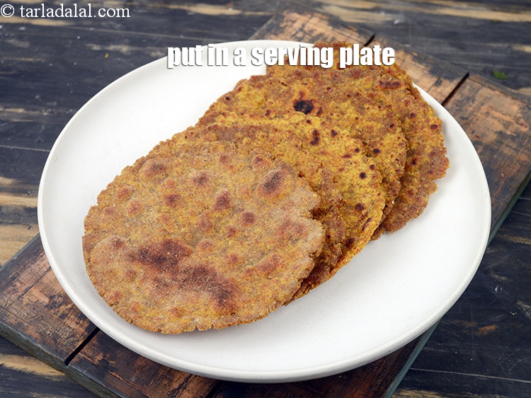 Step 26 – Put <strong>three grain paratha | Indian ragi jowar paratha for weight loss | gluten free …