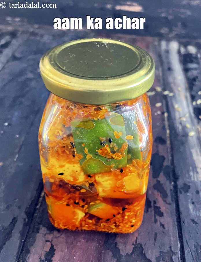 Step 32 – Store &nbsp;<strong>spicy mango pickle recipe | aam ka achar | Punjabi mango pickle with mustard …