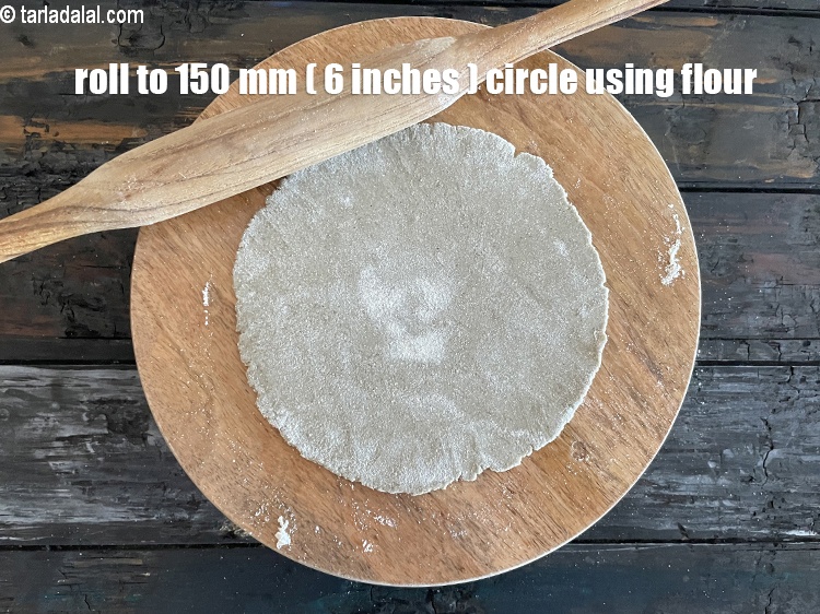Step 25 – <meta charset="UTF-8" /> Roll the dough into a 150 mm. (6&rdquo;) diameter circle using a …