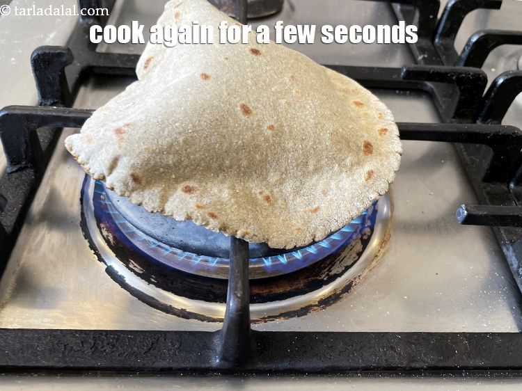 Step 27 – Cook again for a few seconds till you get brown spots.