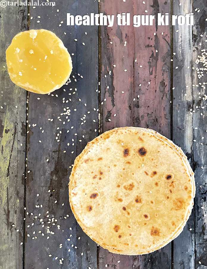 स्टेप 25 – <strong>तिल गुड़ की रोटी रेसिपी&nbsp;|&nbsp;गुड़ और तिल की रोटी&nbsp;|&nbsp;हेल्दी गुड़ …