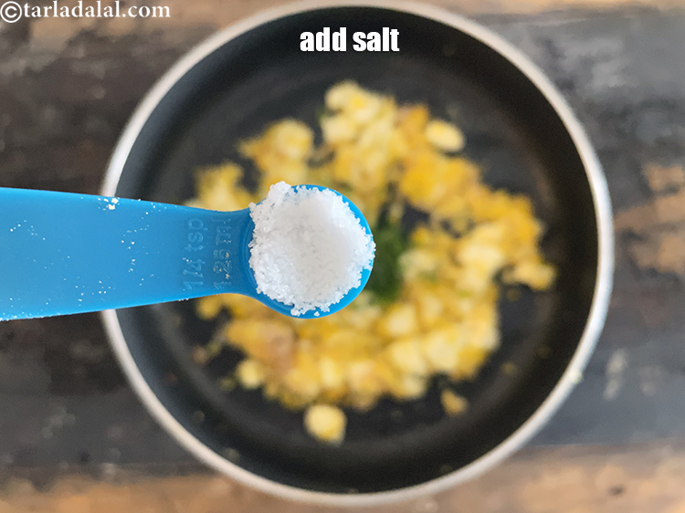 Step 38 – Add salt. We used 1/4 tsp salt.