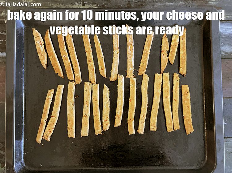 Step 24 – <meta charset="UTF-8" /> Bake again for 10&nbsp;minutes. Your cheese vegetable sticks are ready.