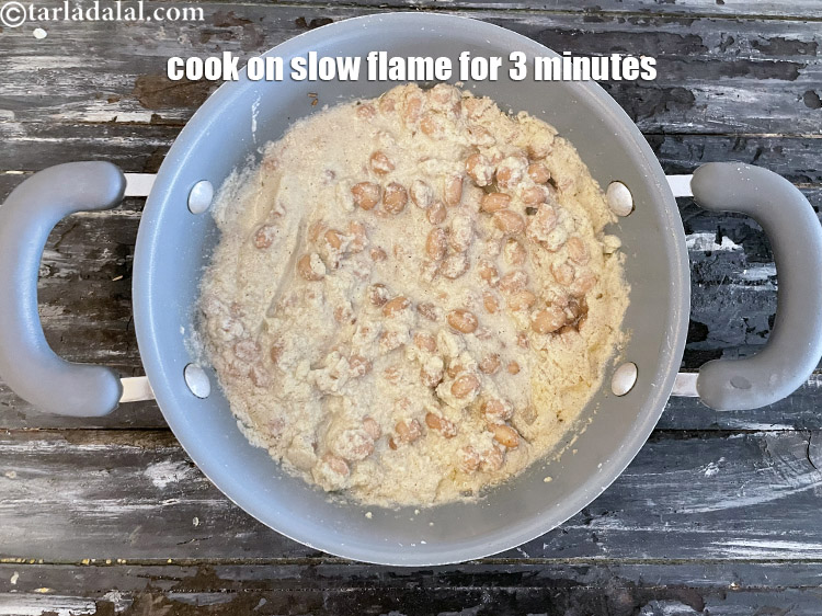 Step 27 – Cook on a slow flame for 3 minutes, while stirring occasionally.