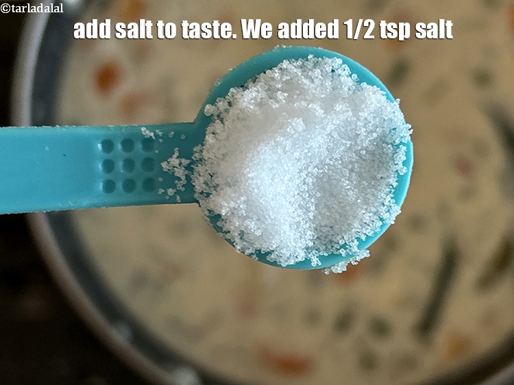 Step 29 – Add salt to taste. We added 1/2&nbsp;tsp salt.