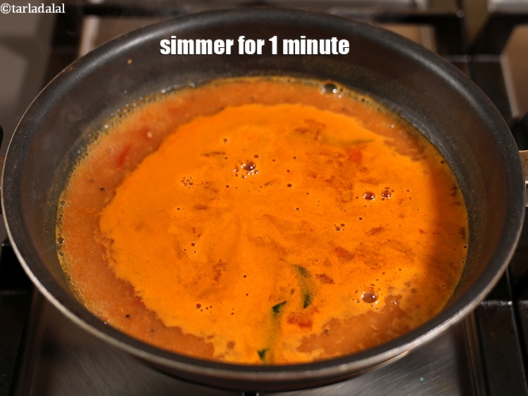 Step 27 – Simmer for 1 minute.