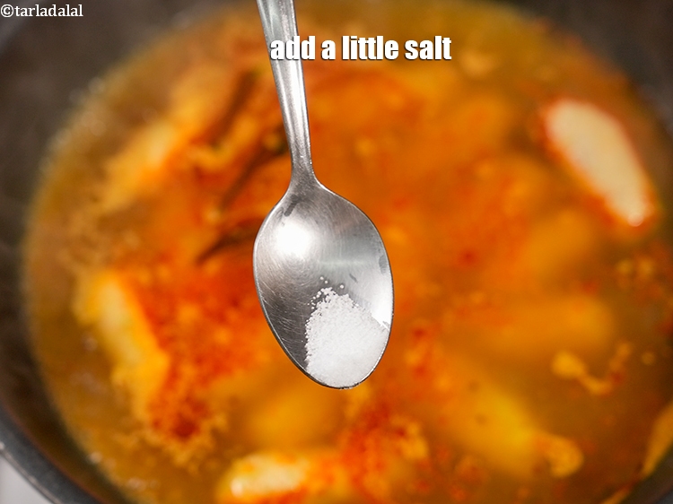 Step 25 – Add a little salt.