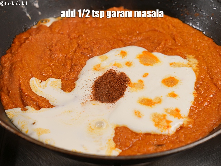 Step 25 – Add garam masala. We have used freshly blended <a href="https://www.tarladalal.com/Punjabi-Garam-Masala-1448r" target="_blank">homemade Punjabi garam masala</a>&nbsp;for this …