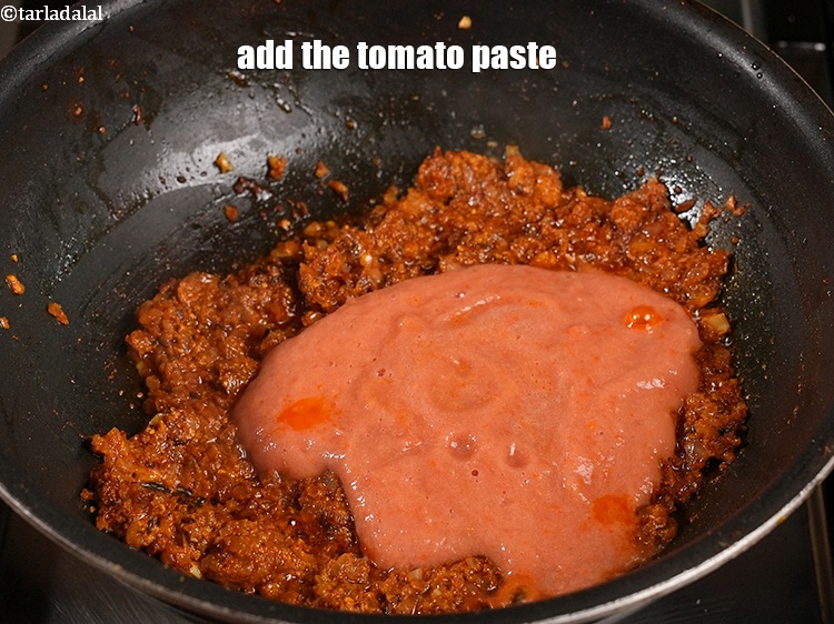 Step 25 – Add the tomato paste.