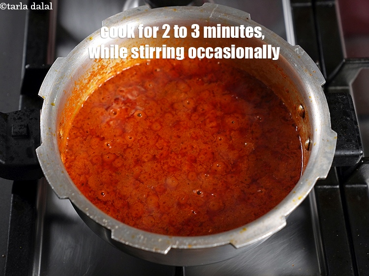 Step 25 – Cook on medium flame for 2 to 3 minutes, while stirring occasionally.