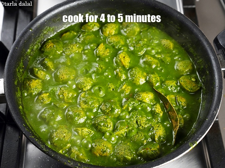 Step 30 – Cook on medium flame for 4 to 5 minutes, while stirring occasionally.