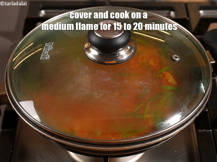 Step 25 – Cover and cook on a medium flame for 15 to 20 minutes, while stirring occasionally. …