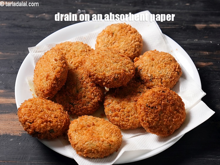 Step 25 – Drain on an absorbent paper.