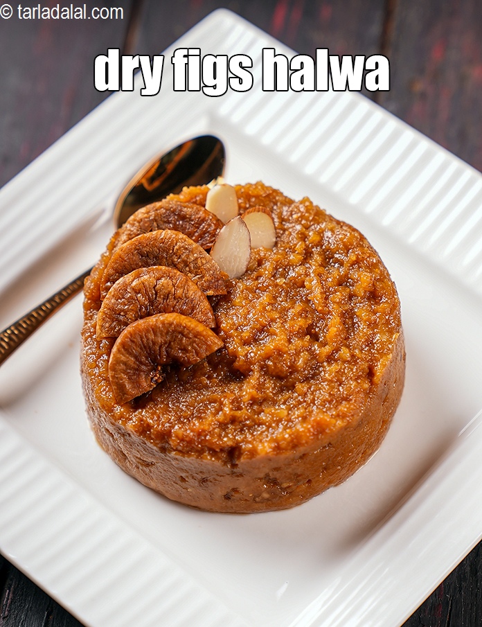 Step 30 – Serve<strong> anjeer halwa</strong> hot.