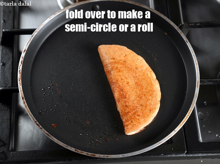 Step 26 – Fold over to make a semi-circle or a roll.
