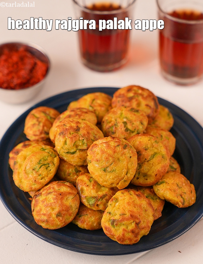 Step 24 – Serve <strong>rice and palak appe recipe | rice and palak appe for chronic kidney disease …