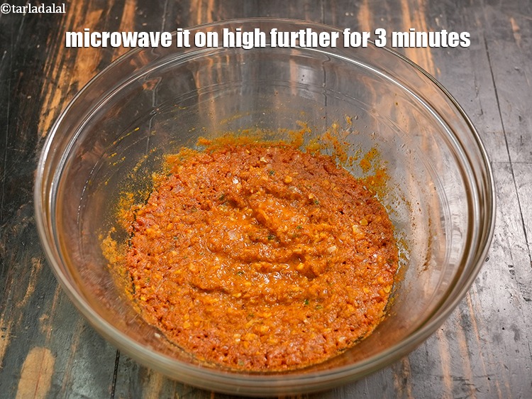 Step 24 – Microwave it on high further for 3 minutes.