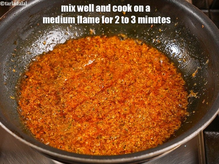Step 25 – Mix well and cook on a medium flame for 2 to 3 minutes.
