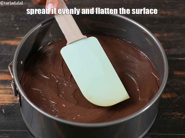 Step 25 – Spread it evenly and flatten the surface.
