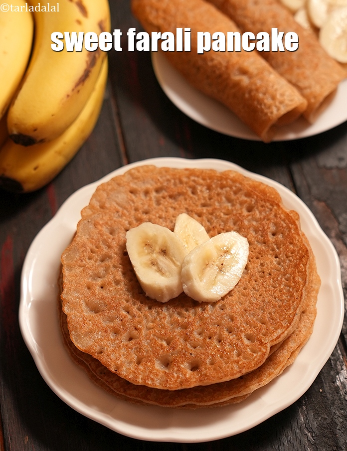 Step 26 – Serve the <strong>farali pancakes recipe | sweet farali pancake | buckwheat pancake for upvas | …