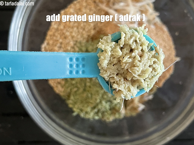 Step 25 – Add&nbsp;<meta charset="UTF-8" />1/2 tsp&nbsp;<a href="glossary-grated-ginger-943i">grated ginger (adrak)</a>.