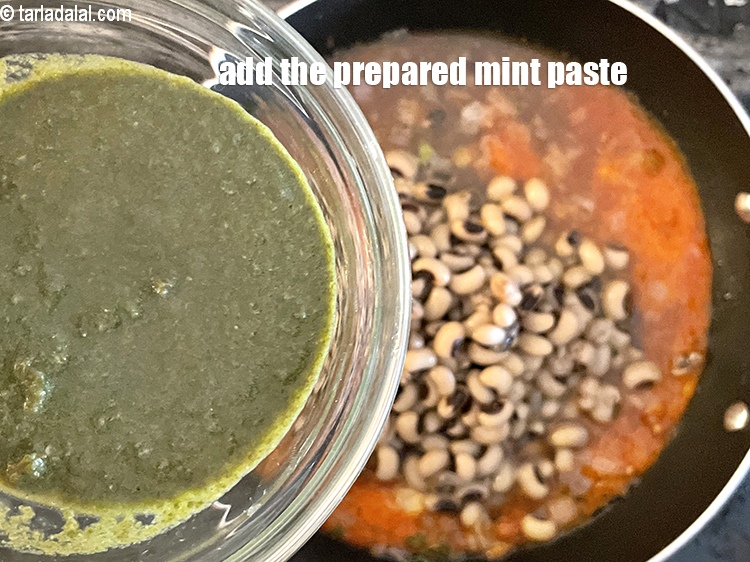 Step 32 – <p>Add the prepared&nbsp;mint paste.</p>