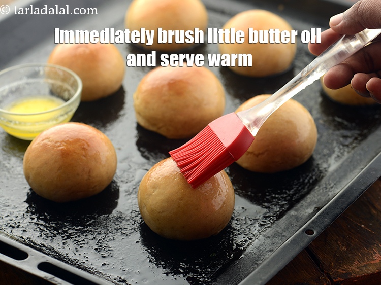 Step 24 – Immediately brush little butter/ oil and serve warm.