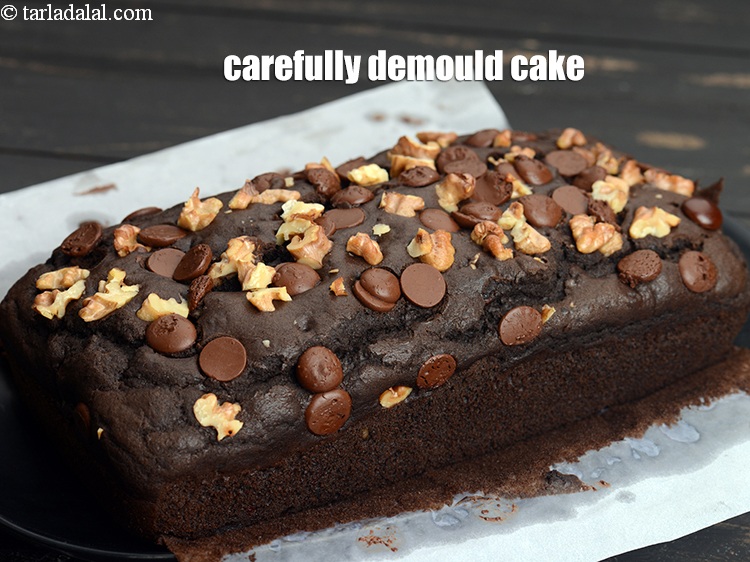 Step 27 – Carefully demould the cake from the tin.