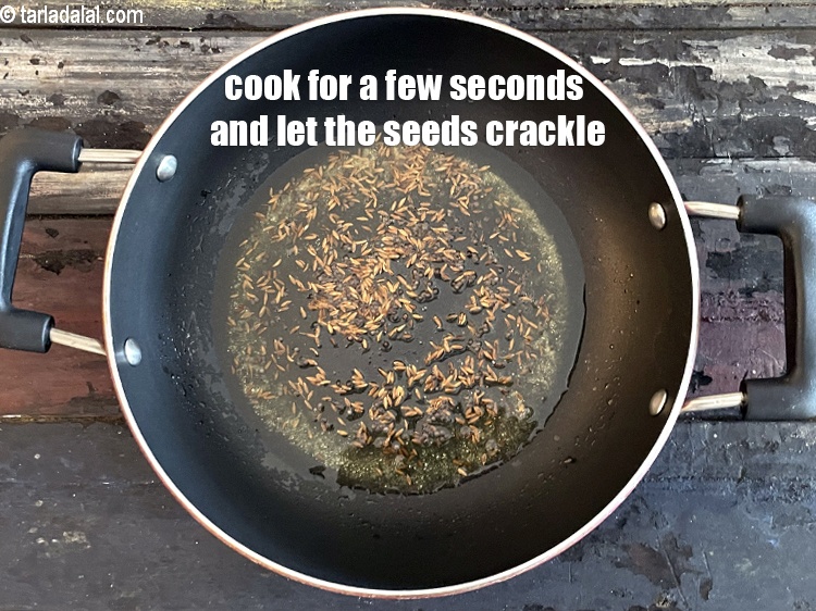 Step 25 – Cook for a few seconds and let the seeds crackle.&nbsp;
