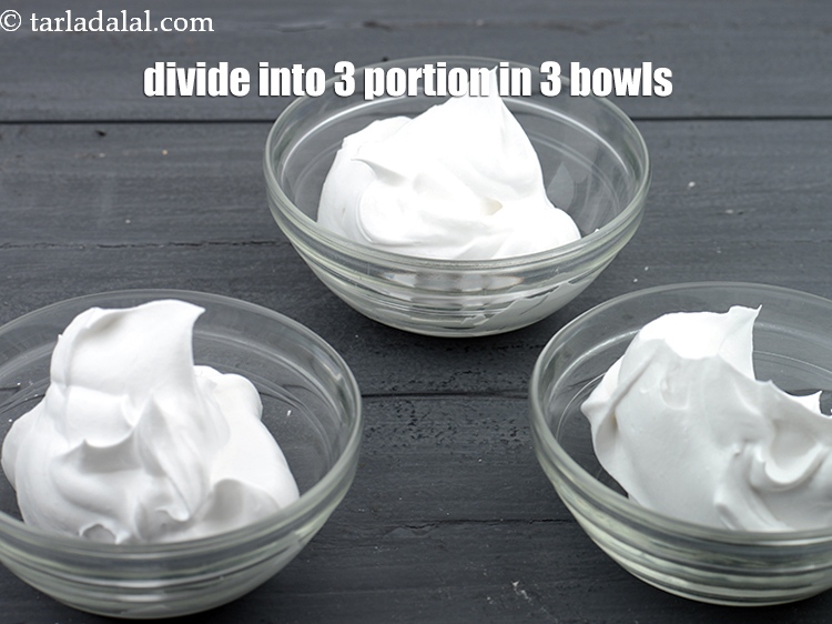Step 25 – Divide them into 3 equal portion in 3 different bowls.&nbsp;