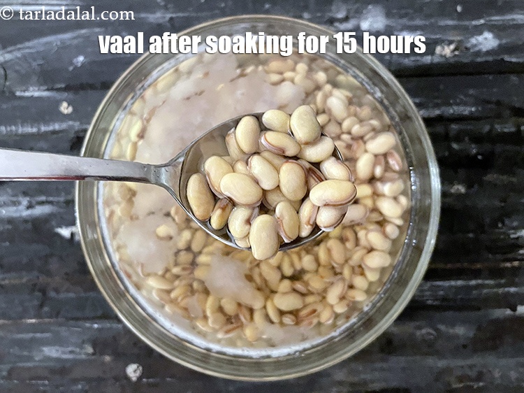 Step 8 – Vaal or lima beans look like this after soaking.