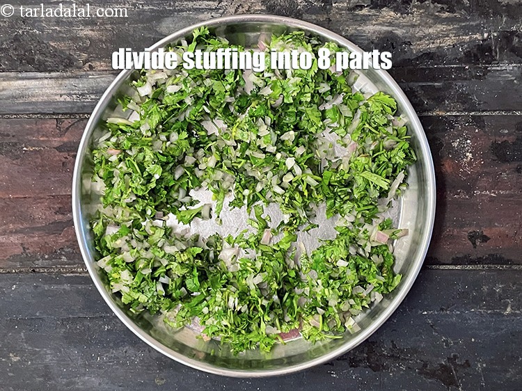Step 26 – To make <strong>whole moong dosa recipe |&nbsp;<!--%3Cmeta%20charset%3D%22UTF-8%22%20%2F%3E-->healthy whole moong dosa&nbsp;|&nbsp;protein rich dosa&nbsp;|&nbsp;</strong>divide the stuffing into …