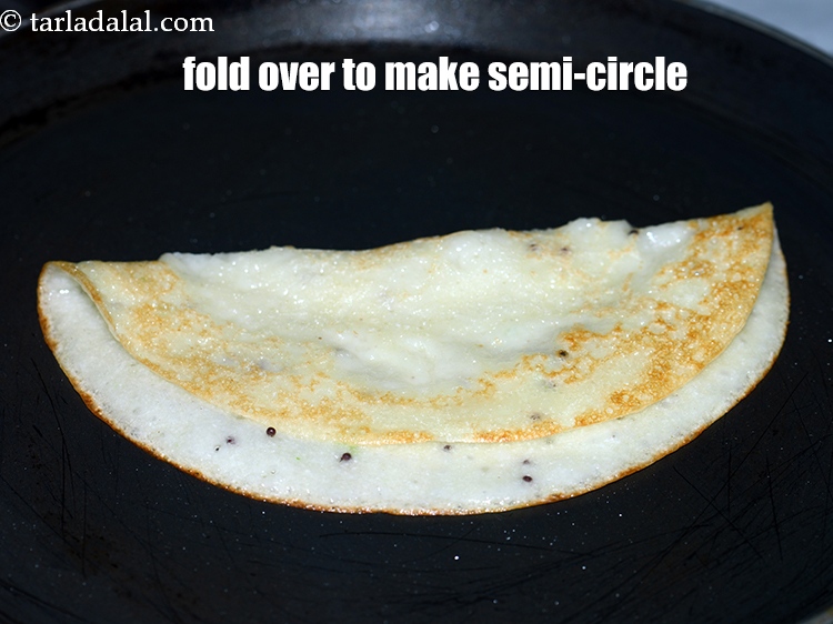 Step 25 – Fold over to make a semi-circle.