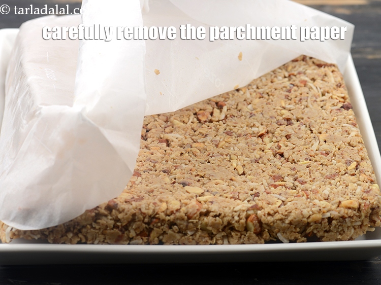 Step 33 – Carefully remove the parchment paper.