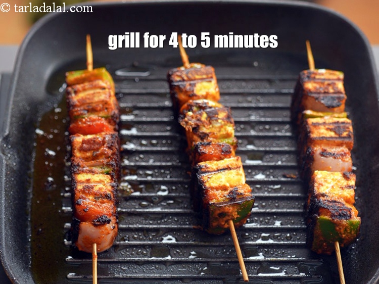 Step 25 – Grill them on medium flame for 4 to 5 minutes while turning around to get …