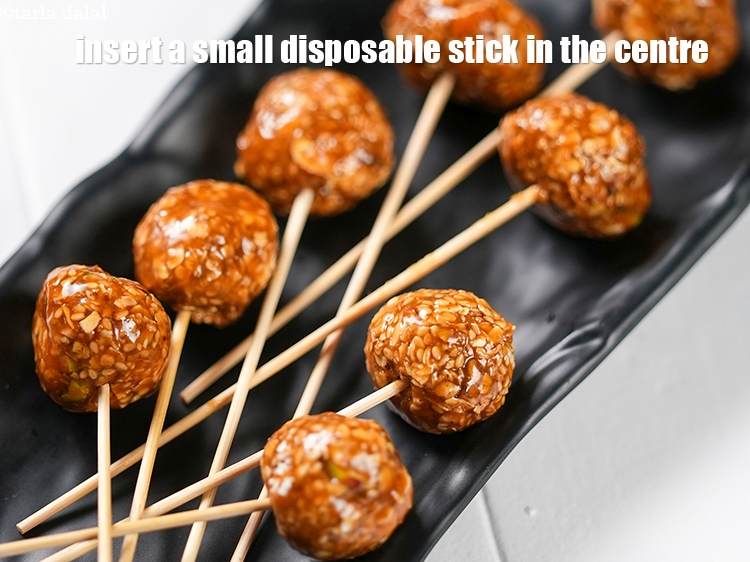 Step 25 – Insert a small disposable stick in the centre.