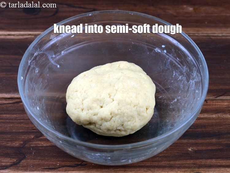 Step 27 – Knead into a semi-soft dough.