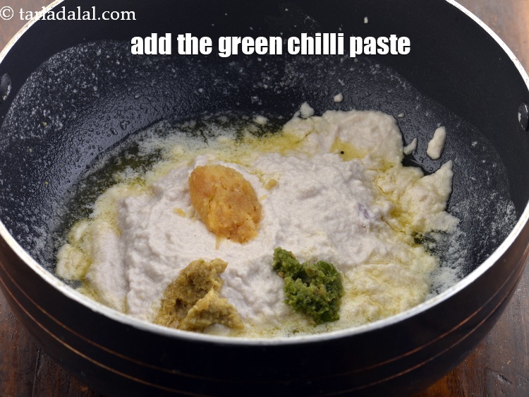 Step 23 – Add the green chilli paste. You can use store bought paste or you cabn Learn …