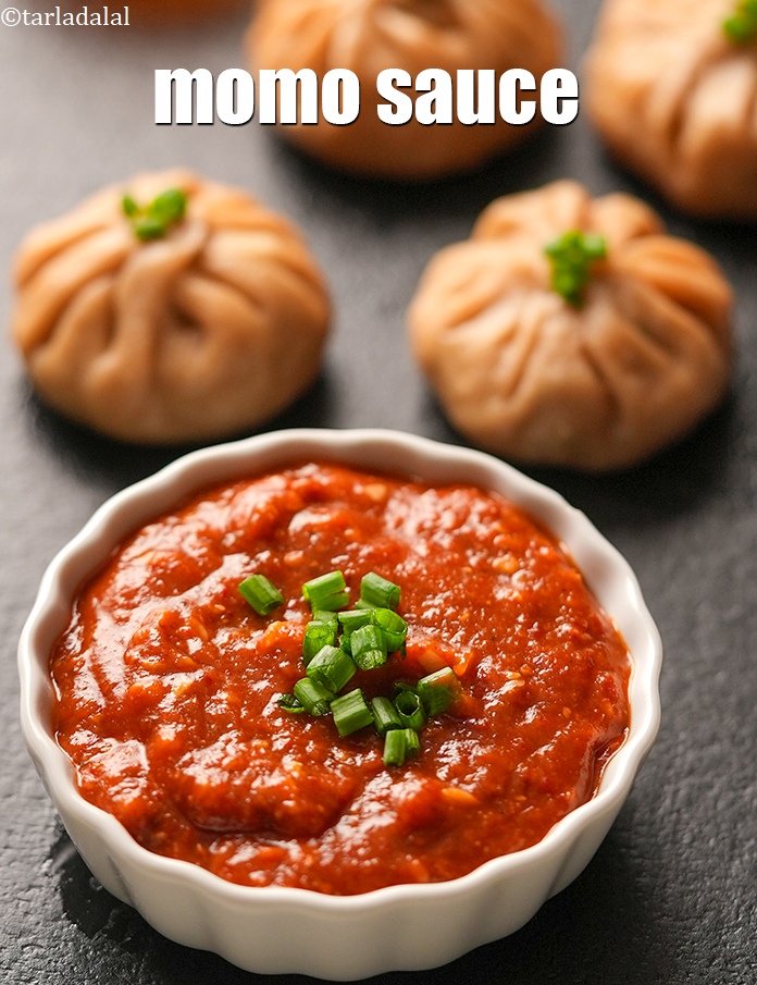 स्टेप 24 – <strong>मोमोस चटनी रेसिपी&nbsp;|&nbsp;मोमो सॉस&nbsp;|&nbsp;मोमोस लाल चटनी&nbsp;|&nbsp;</strong>मोमोज के साथ&nbsp;परोसें ।