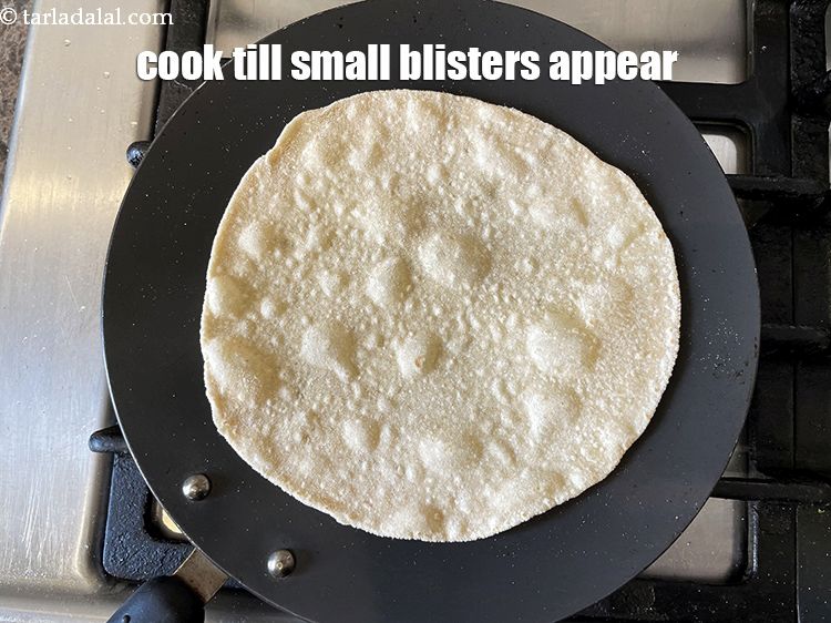 Step 18 – Cook it till small blisters appear on the surface. This should happen in about 15 …