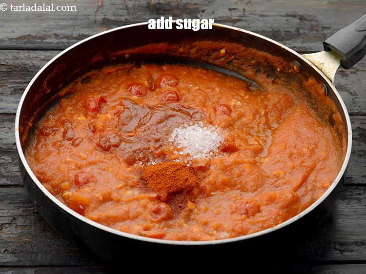 Step 26 – Add&nbsp;1 tsp&nbsp;<a href="https://www.tarladalal.com/glossary-sugar-chini-shakkar-278i">sugar</a>.