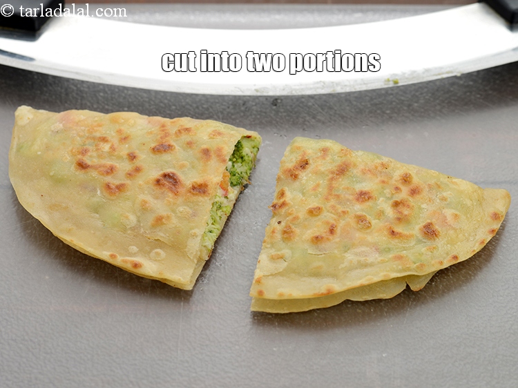 Step 26 – Cut into two equal portions.
