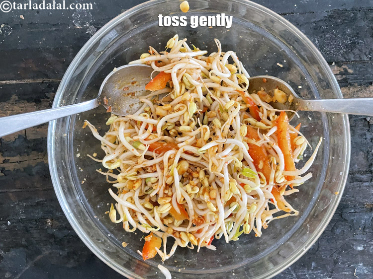 Step 19 – Toss gently.