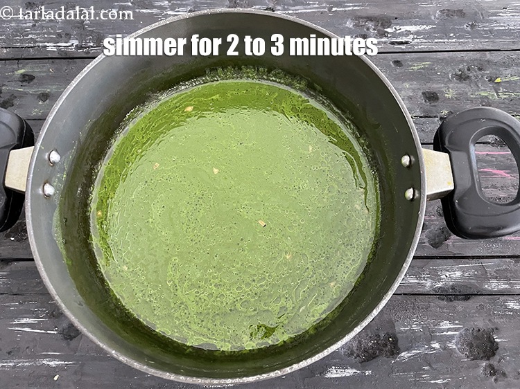 Step 28 – Simmer for 2-3 minutes.