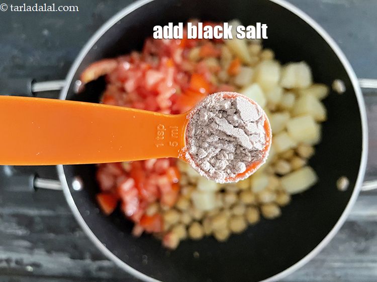 Step 25 – Add&nbsp;<meta charset="UTF-8" />1 tsp&nbsp;<a href="glossary-black-salt-sanchal-kala-namak-422i">black salt (sanchal)</a>.