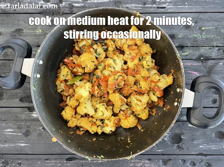 Step 25 – Cook on a medium flame for 2 minutes, while stirring occasionally.